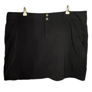 Columbia Omni-Shield Womens Black Skirt Size 16 Golf Tennis Pickle Ball Athlete